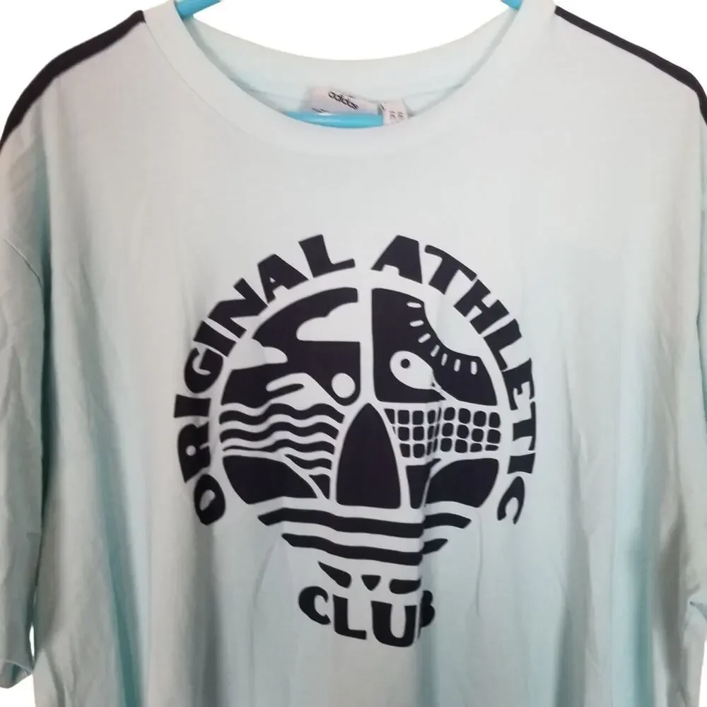 Adidas Originals Mens Crew Neck T-Shirt Sz 2XL Sporty Athletic Activewear Cotton